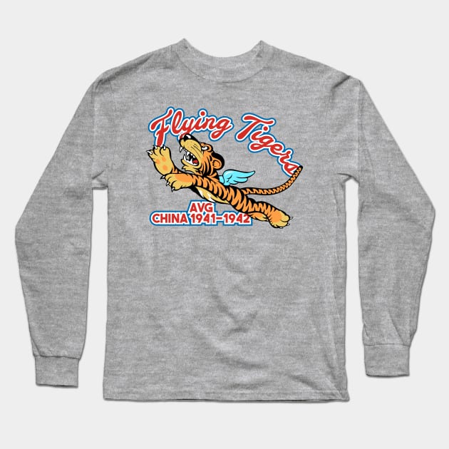 Flying Tigers Long Sleeve T-Shirt by MBK